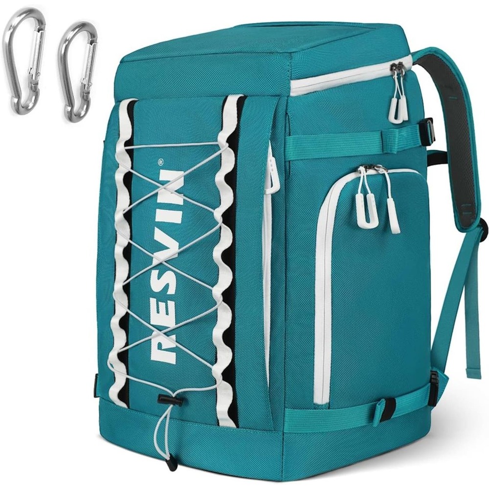 Large 55L Ski Boot Bag Backpack 1680D Nylon Waterproof Ski Bag for Helmet